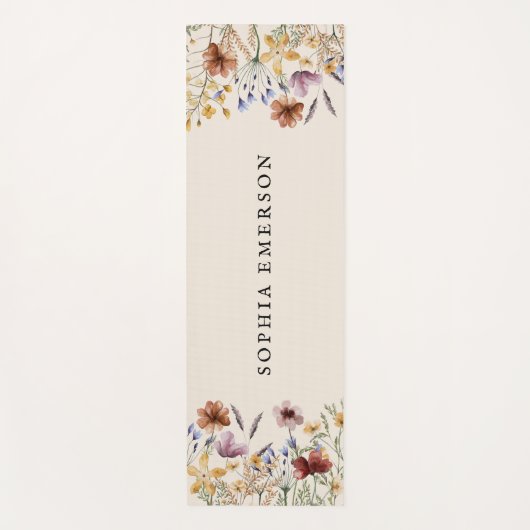 Boho Name Yoga-Matte Yogamatte (Vorderseite)