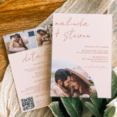 Boho Names Skript 4 Foto alle in einer Hochzeit Einladung