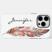 Boho Native American Feather iPhone Case-Mate iPhone Hülle (Rückseite (Horizontal))