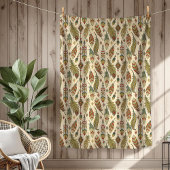 Boho Native Authentic Tribal Ethnic Feathers Pfeil Fleecedecke