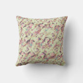 Boho Naturals | Earth Tone Diagonal Stripes Kissen (Rückseite)