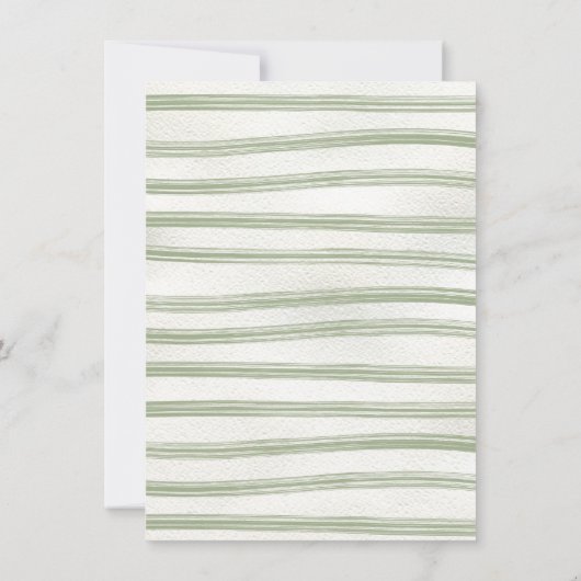 Boho Nature Baby Shower Girl Clothesline Einladung (Rückseite)