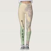 Boho nature bonsai, asianischer boho zen-Stil Leggings (Vorderseite)