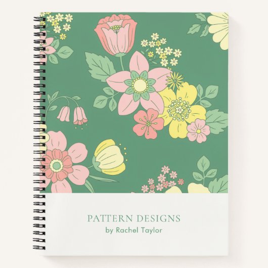 Boho Nature Floral Notizblock (Vorderseite)