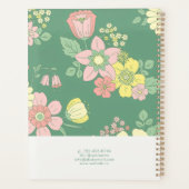 Boho Nature Floral Planer (Rückseite)
