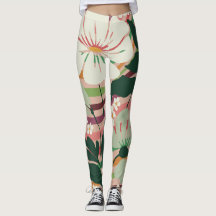 Boho Nature liebt Blumenmuster Leggings