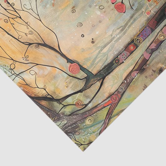 BOHO NATURE MÄDCHEN DECOUPAY SEIDENPAPIER (Ausschnitt)