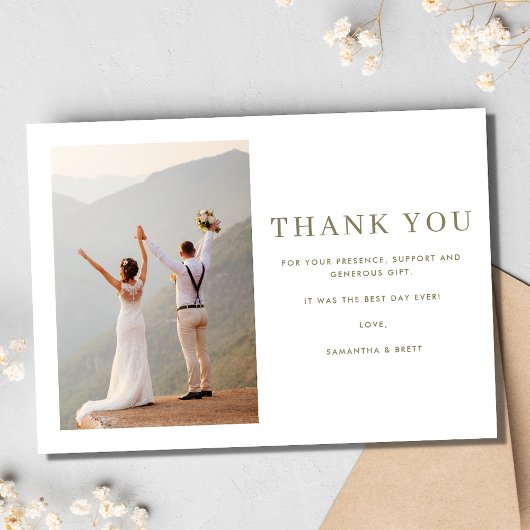 Boho Nautical Beach Foto Wedding Dankeschön Card Dankeskarte