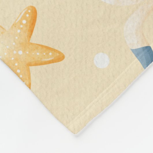 Boho Nautical Boat Lighthouse Muster Fleecedecke (Ecke)