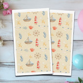 Boho Nautical Boat Lighthouse Muster Serviette