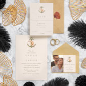 Boho Nautical Wedding Einladung