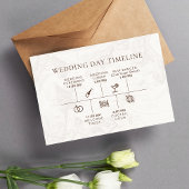 Boho Nautical Wedding Timeline Enclosure Card Begleitkarte