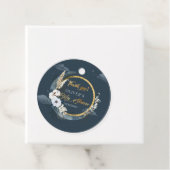 Boho Navy und Goldmond Pampas Über dem Mond Geschenkanhänger (Beispiel)