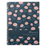Boho Navy und Pink Floral Custom Brautparty