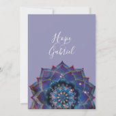 Boho Nebula Bloom | Mandala-Design Einladung (Rückseite)