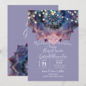 Boho Nebula Bloom | Mandala-Design Einladung (Vorne/Hinten)