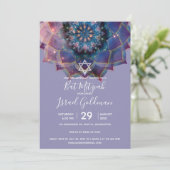 Boho Nebula Blüte | Mandala-Design Einladung (Stehend Vorderseite)