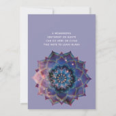Boho Nebula Blüte | Mandala-Design Einladung (Rückseite)