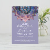 Boho Nebula Blüte | Mandala-Design Einladung (Stehend Vorderseite)
