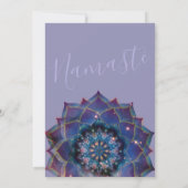 Boho Nebula Blüte | Mandala-Design Einladung (Rückseite)