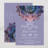 Boho Nebula Blüte | Mandala-Design Einladung (Vorne/Hinten)