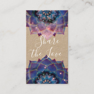 Boho Nebula Blüte   Mandala-Design Empfehlungskarte