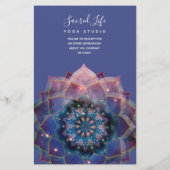 Boho Nebula Blüte | Mandala-Design Flyer (Hinten)