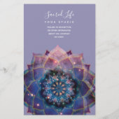 Boho Nebula Blüte | Mandala-Design Flyer (Hinten)