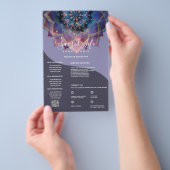 Boho Nebula Blüte | Mandala-Design Flyer (Handgriff)