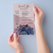 Boho Nebula Blüte | Mandala-Design Flyer (Handgriff)