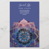 Boho Nebula Blüte | Mandala-Design Flyer (Hinten)