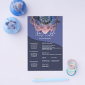Boho Nebula Blüte | Mandala-Design Flyer (Einzeln)