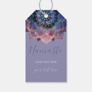 Boho Nebula Blüte Mandala-Design Geschenkanhänger