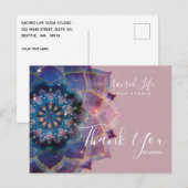 Boho Nebula Blüte | Mandala-Design Postkarte (Vorne/Hinten)