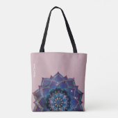 Boho Nebula Blüte | Mandala-Design Tasche (Rückseite)
