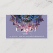 Boho Nebula Blüte | Mandala-Design Visitenkarte (Vorderseite)
