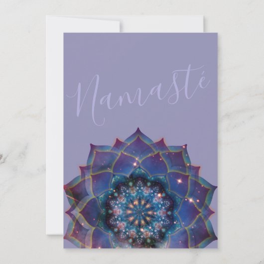 Boho Nebula Mandala Einladung (Rückseite)