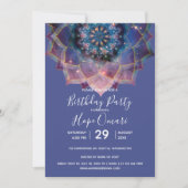 Boho Nebula Mandala Einladung (Vorderseite)