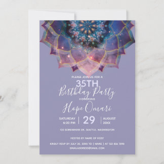 Boho Nebula Mandala Einladung