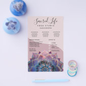 Boho Nebula Mandala, Mystical Flyer (Einzeln)