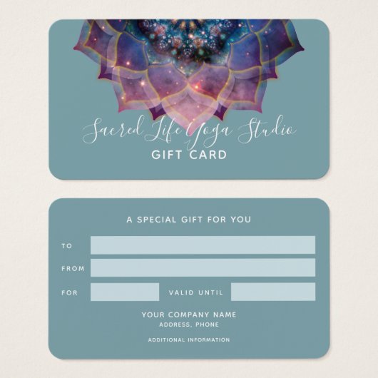 Boho Nebula Mandala, Mystik (Vorne & Hinten)