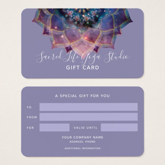 Boho Nebula Mandala, Mystik (Vorne & Hinten)