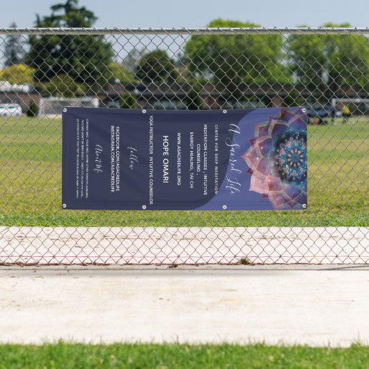 Boho Nebula Mandala, Mystik Banner (Insitu)