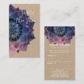 Boho Nebula Mandala, Mystik Empfehlungskarte (Vorne/Hinten)