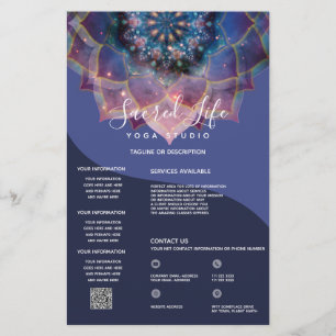 Boho Nebula Mandala, Mystik Flyer