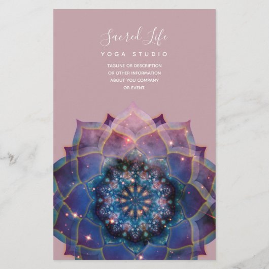 Boho Nebula Mandala, Mystik Flyer (Hinten)