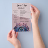 Boho Nebula Mandala, Mystik Flyer (Handgriff)