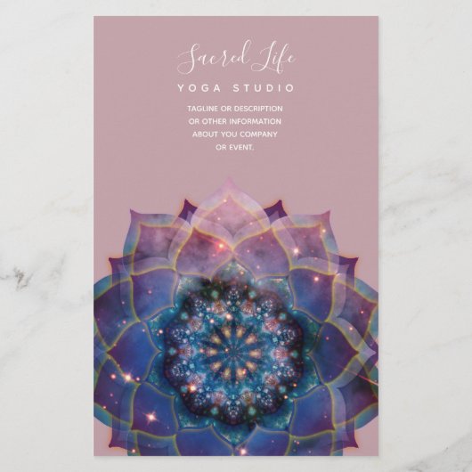 Boho Nebula Mandala, Mystik Flyer (Hinten)