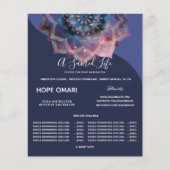 Boho Nebula Mandala, Mystik Flyer (Vorne)