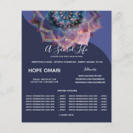 Boho Nebula Mandala, Mystik Flyer